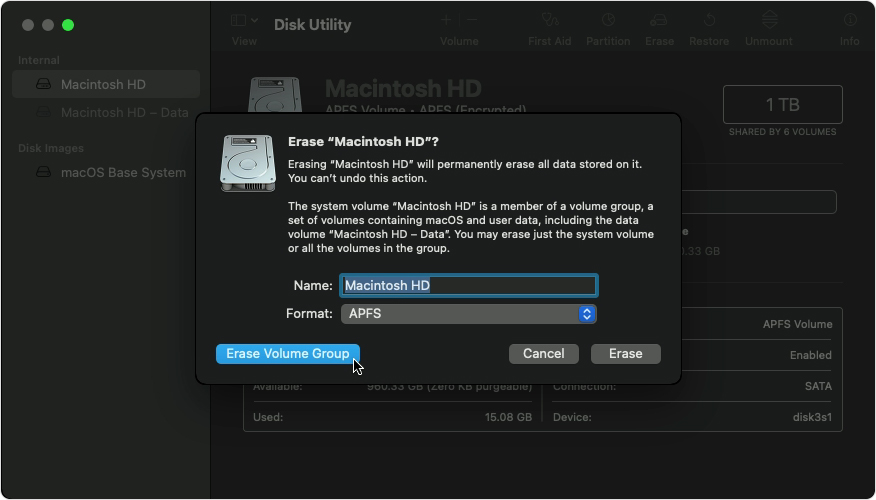 undo disk cleaner mac